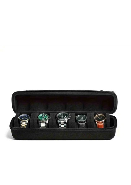 5 Bölmeli Saat Kutusu,saat Koruma Kutusu, Seyahat Saat Çantası