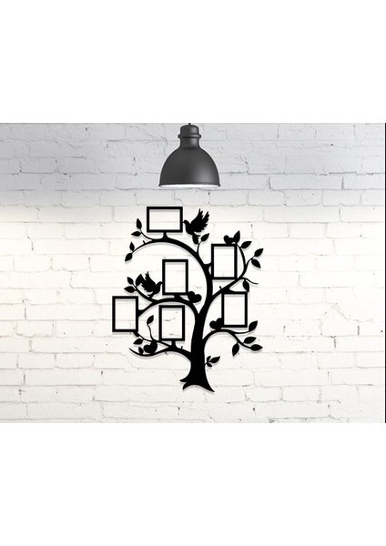 Aile Ağacı Mdf Dekoratif Tablolar Kendinden Yapışkanlı 35X40