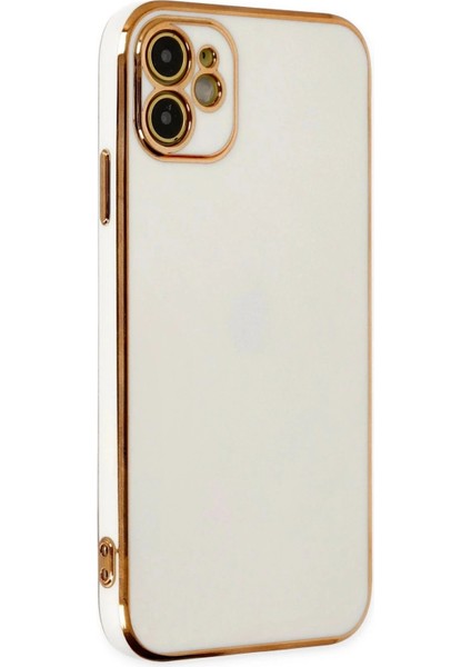 iPhone 12 Kılıf Volet Silikon - Beyaz