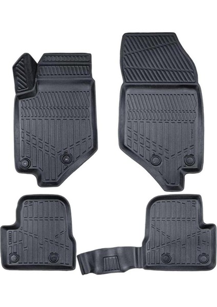 Citroen C4X 2022-2025 Için Havuzlu Paspas, Yüksek Kenarlı, Esnek, Araca Özel, Kokusuz, Oto Paspas