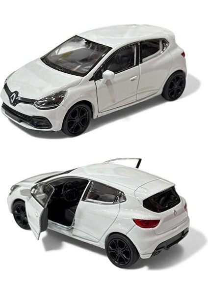 1:18 Ölçek Koleksiyonluk Metal Oyuncak Araba 12 cm - Renault Clio Spor Model Açılabilir Kapılı indirimleri