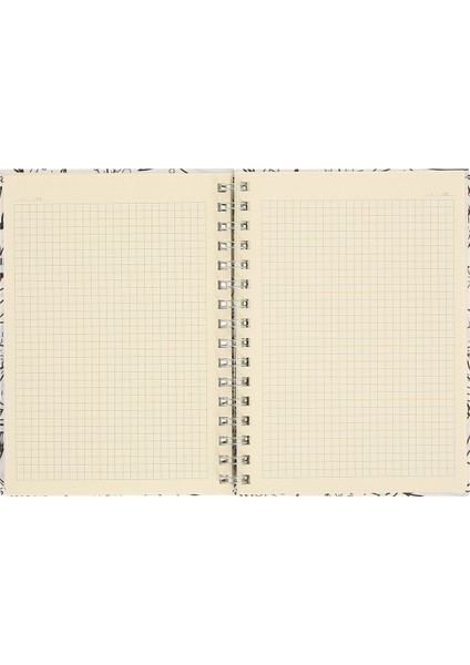 Isim Yazılabilir A5 Kareli Spiralli Defter | El Yapımı, 96 Yaprak, Ivory Kâğıt - Gelincik indirimleri