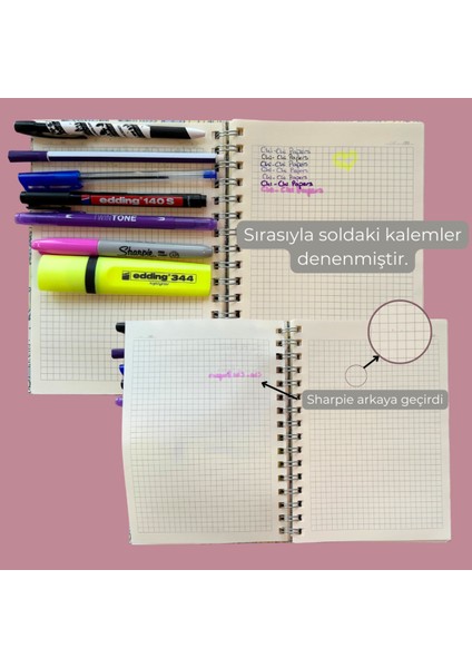 Isim Yazılabilir A5 Kareli Spiralli Defter | El Yapımı, 96 Yaprak, Ivory Kâğıt - Gelincik