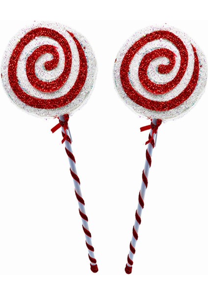 1 Adet Simli Büyük Lolipop Ağaç Süsü Dekoratif Yılbaşı Süsü Çam Ağacı Süsü fiyatları