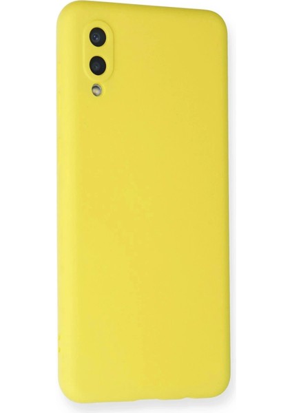 Samsung Galaxy A02 Kılıf Nano Içi Kadife Silikon - Sarı fiyatları