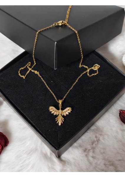 Zirkon Taşlı Anka Kuşu Tasarımlı fırsatları