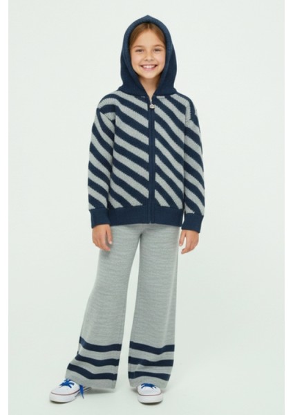 Kız Çocuk Triko 2'li Alt-Üst Takım (Hırka ve Alt) 10-15 Yaş 12431