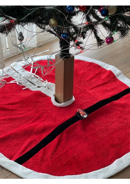 Yılbaşı Ağacı Örtüsü, Yılbaşı Eteği, Peluş Çam Ağacı Örtüsü-Yılbaşı Süsleme Dekoru 110 cm fiyatları