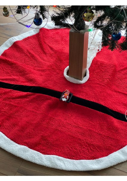 Yılbaşı Ağacı Örtüsü, Yılbaşı Eteği, Peluş Çam Ağacı Örtüsü-Yılbaşı Süsleme Dekoru 110 cm fırsatları