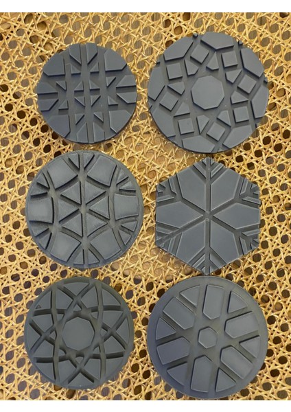 Rattan Örme Kalıbı, Şablon,kalıp Seti -5- 6'li Set Template No : 1-2-4-18-19-21, Büyük Boy 10-12 cm