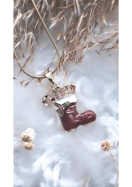 Yılbaşı Çorabı Çelik Kolye modelleri