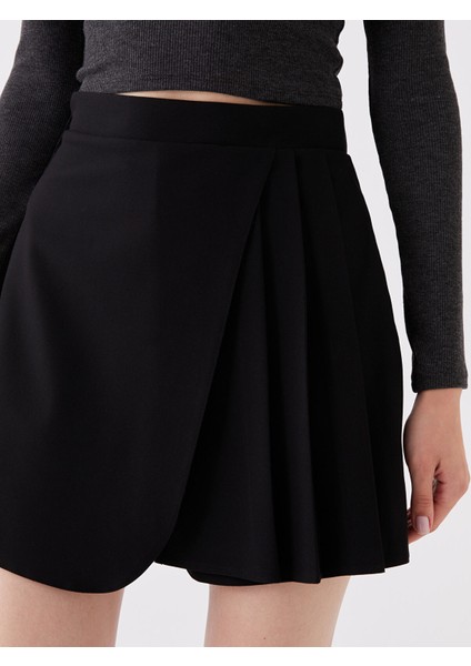 Yeni Sezon Kadın Beli Lastikli Düz Şort Etek fiyatları