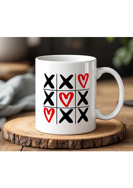 Oyun Tasarımlı Beyaz Seramik Baskılı Kupa Bardak