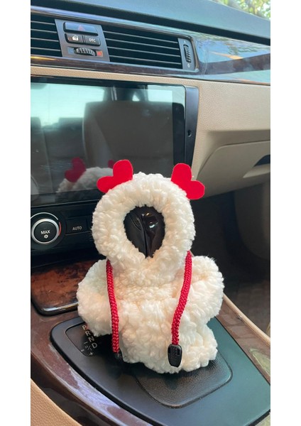 Vites Hoodie-Araç Vites Poları-Peluş Vites Poları-Beyaz Peluş - Araç Vites Kıyafeti fiyatları