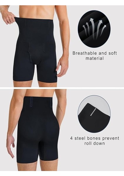 Karın Kontrol Bodysuit ve İç Çamaşırı Fitness Vücut Şekillendirici 3 Boyutlu Erkek Duble Korse Boxer fırsatları
