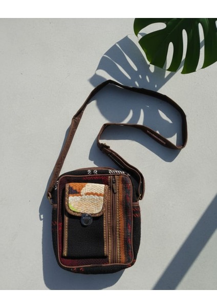 Otantik Dokuma Kilim Kadın Omuz Çantası