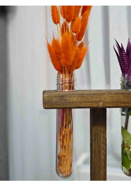 Dekoratif Ahşap Standlı Tüplü Vazo | Bambu Vazosu, Oda Kokuluğu fırsatları