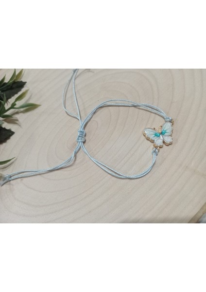 Modern Beyaz Kelebek Bileklik