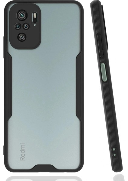 Xiaomi Redmi Note 10 Kılıf Platin Silikon - Siyah