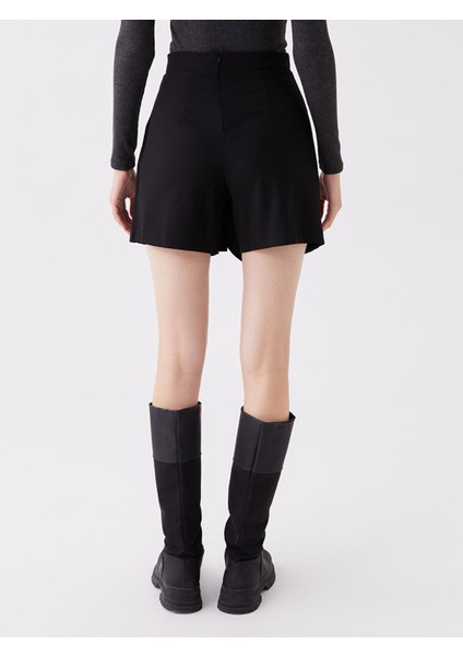 Yeni Sezon Kadın Beli Lastikli Düz Şort Etek fırsatları