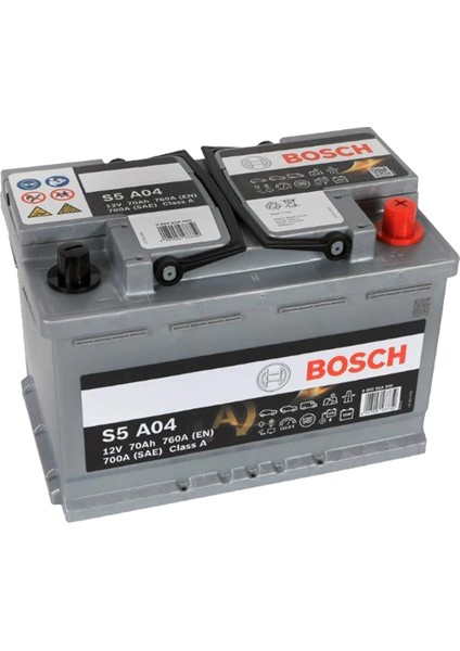 0092S5A040 - S5 70 Ah Agm - 760M. Akım (A) En / 70AH - Bosch fiyatları