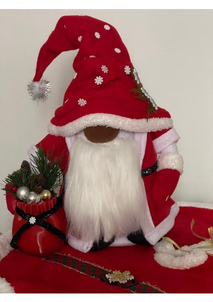 Yılbaşı, Sevimli, Şans Cücesi Dekoratif Cüce Hediyelik 35 cm modelleri