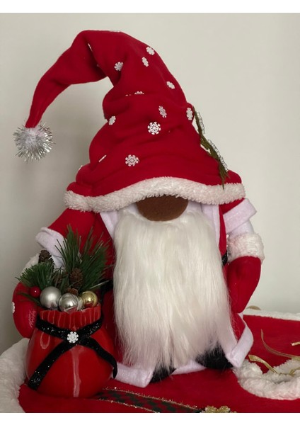 Yılbaşı, Sevimli, Şans Cücesi Dekoratif Cüce Hediyelik 35 cm fırsatları