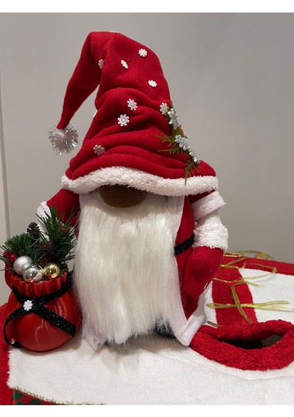 Yılbaşı, Sevimli, Şans Cücesi Dekoratif Cüce Hediyelik 35 cm indirimleri