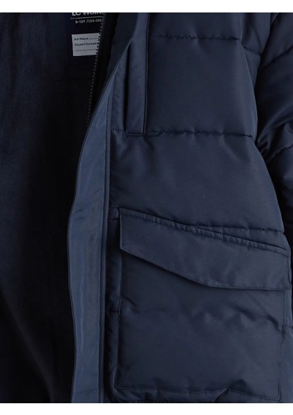 Lcw Kids Lacivert Kapüşonlu Erkek Çocuk Şişme Mont fırsatları