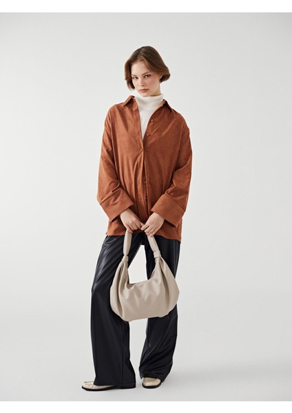 Yeni Sezon Süet Görünümlü Kadın Gömlek Tunik fırsatları