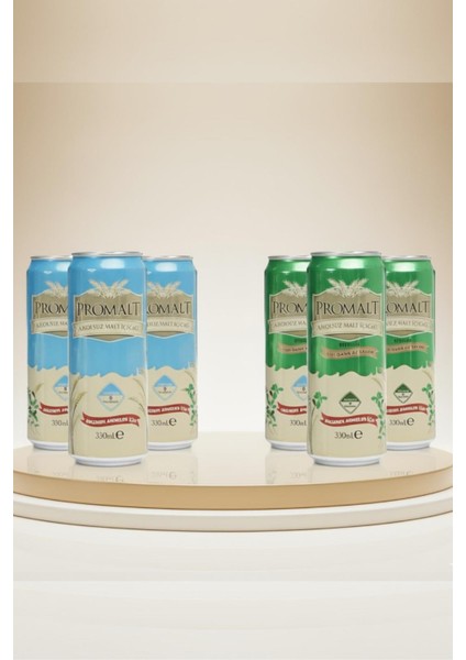 6’lı Özel Seri Karışık Paket Alkolsüz Malt Içeceği – 3 Stevialı + 3 Klasik (6 ADET×330 Ml) fiyatları