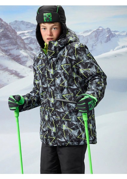 Lcw Kids Antrasit Kapüşonlu Erkek Çocuk Mont