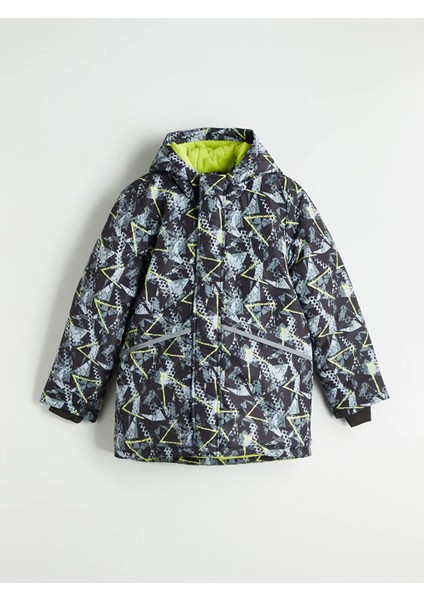 Lcw Kids Antrasit Kapüşonlu Erkek Çocuk Mont modelleri