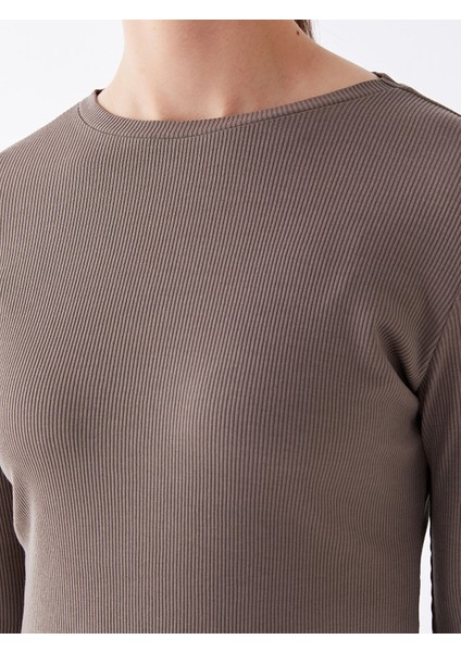 Yeni Sezon Bisiklet Yaka Düz Uzun Kollu Elbise fırsatları