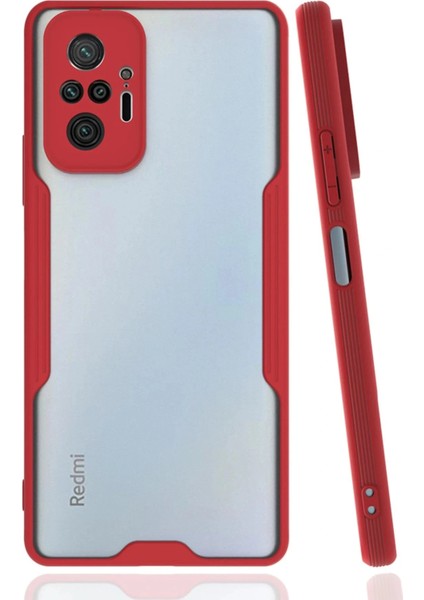Xiaomi Redmi Note 10 Pro Kılıf Platin Silikon - Kırmızı