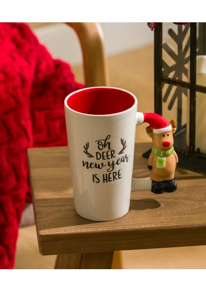 Lcw Home Karışık Yılbaşı Temalı Seramik Kupa 480 ml