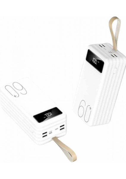 Powerbank 60.000 Mah Taşınabilir Şarj Hızlı El Fenerli Dijital Göstergeli fiyatları