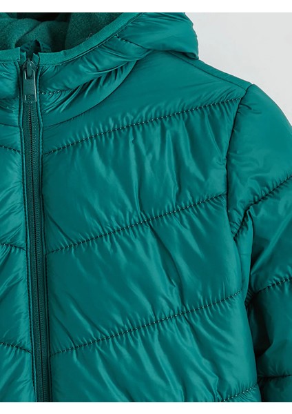 Lcw Kids Yeşil Kapüşonlu Erkek Çocuk Şişme Mont modelleri