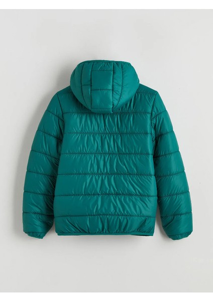 Lcw Kids Yeşil Kapüşonlu Erkek Çocuk Şişme Mont fırsatları