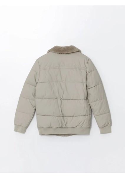 Lcw Vision Bej Kürk Yaka Erkek Çocuk Şişme Mont modelleri