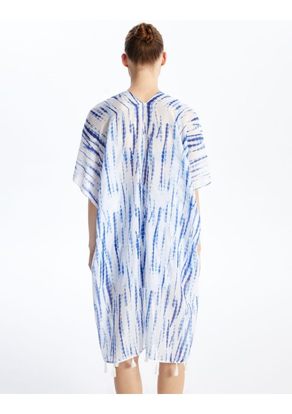 Yeni Sezon Şal Yaka Desenli Kadın Kimono fırsatları