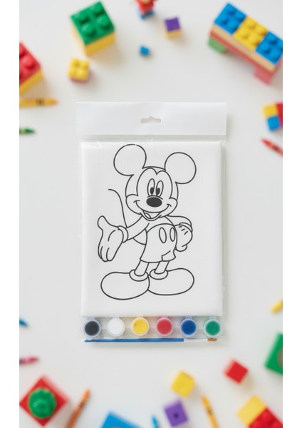 2 Adet Boyanabilir Beslenme Örtüsü – Yıkanabilir Keçe Kumaş – Toplamda 2x4 Karakter – 1 Boya & 1 Fırça Dahil 1