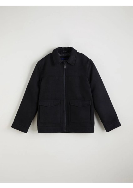 Lcw Kids Lacivert Erkek Çocuk Kaşe Mont