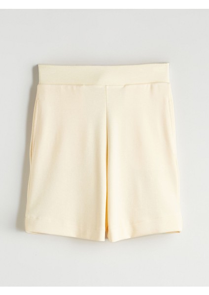 Yeni Sezon Beli Lastikli Kadın Şort