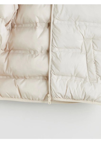 Lcw Kids Bej Kapüşonlu Erkek Çocuk Şişme Mont modelleri