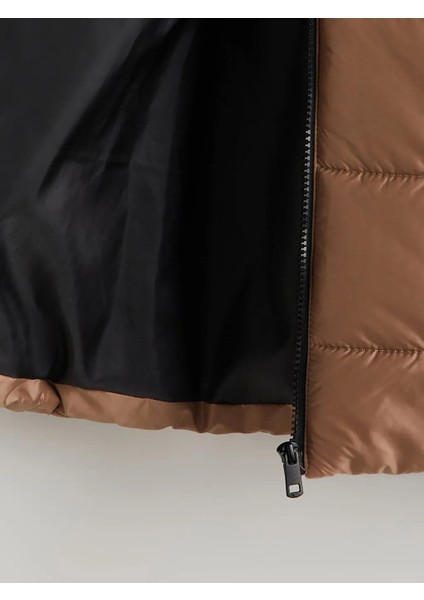 Lcw Kids Bej Kapüşonlu Erkek Çocuk Mont modelleri