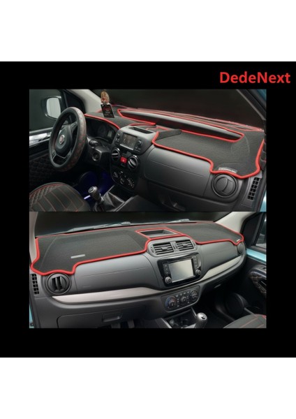 Renault Megane 4 Özel Yeni Torpido Koruma Kılıfı-Örtüsü - Ön Göğüs Kaplama - Kırmızı Şerit fiyatları