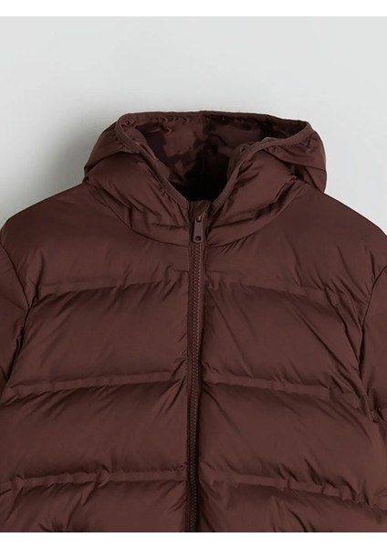 Lcw Kids Kahverengi Kapüşonlu Erkek Çocuk Şişme Mont fiyatları