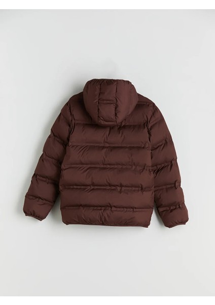 Lcw Kids Kahverengi Kapüşonlu Erkek Çocuk Şişme Mont fırsatları