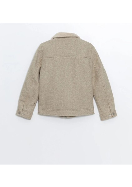 Lcw Vision Bej Pelüş Yaka Erkek Çocuk Kaşe Mont modelleri